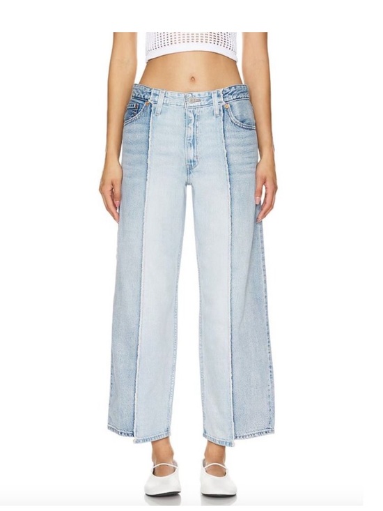 Levi's Denim - Levi's Baggy Dad Recrafted Straight Jeans 2 Toned Size 26